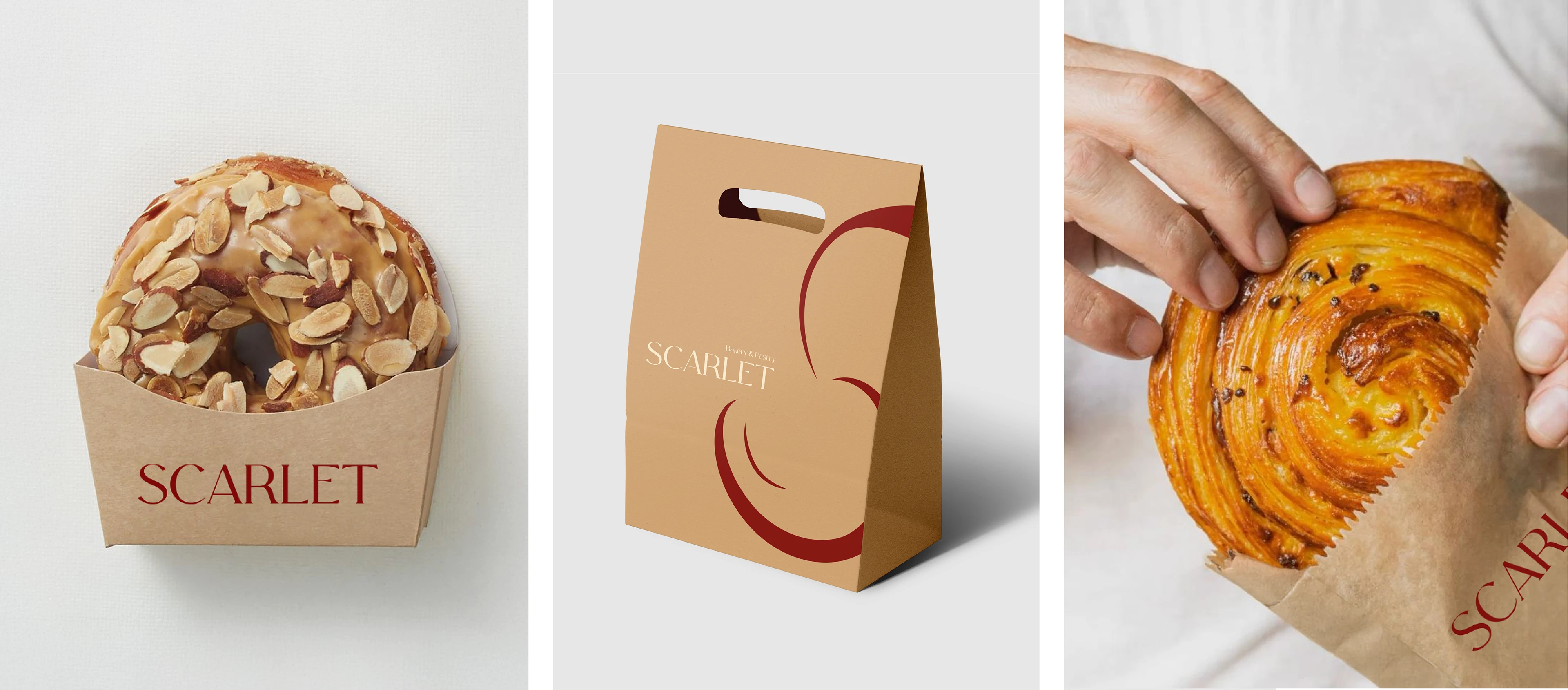 Pastry in branded bag